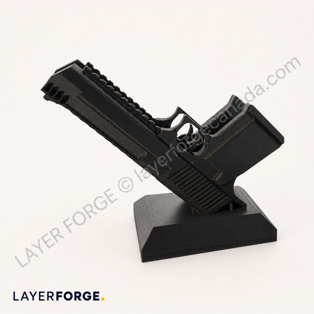 Handgun-Inspired Business Card Holder & Office Display Stand 3