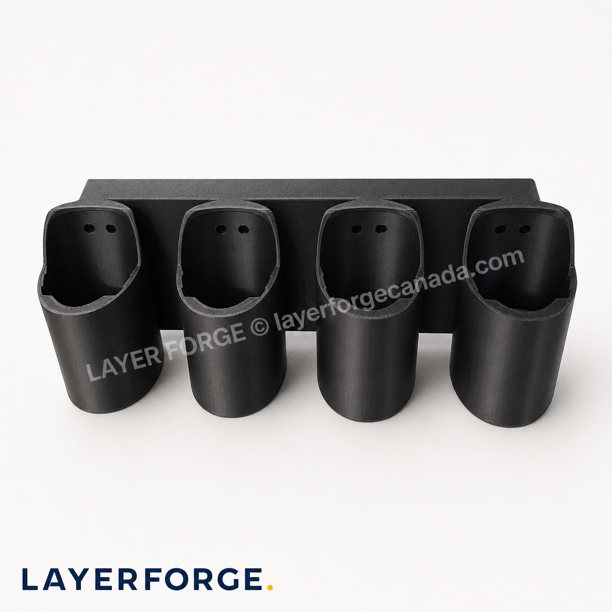 Bosch 12V-Compatible 4-Slot Battery Holder & Wall Mount