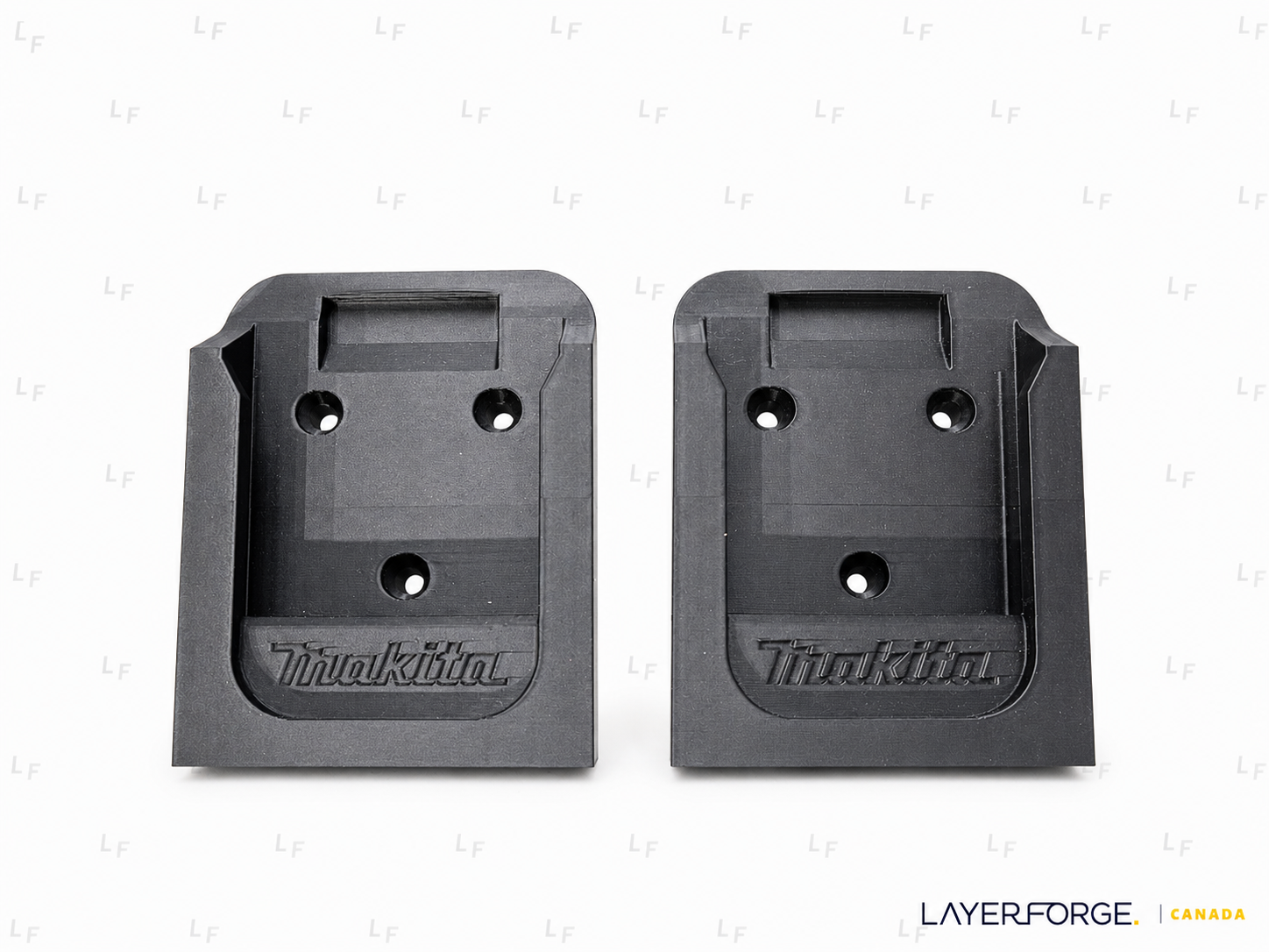 Makita Battery Holder Rack – Single, 2-Bay & 3-Bay 3D-Printed Wall Mount